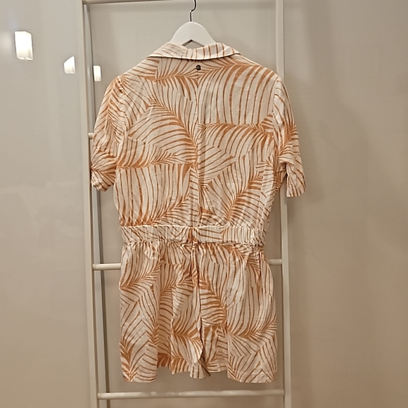 Palm print short playsuit - Picture 2 of 3